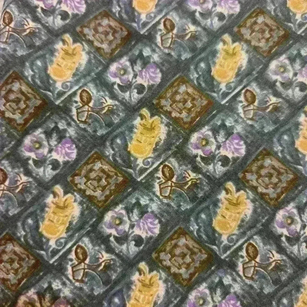 Men's Christian Dior 100% Silk Necktie| Paisley flower Pattern #064